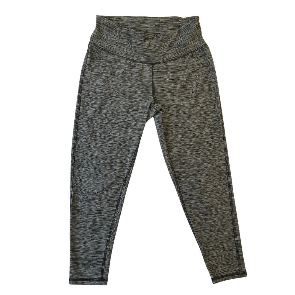 Skechers Women Activewear Pants S Gray Performance Yoga Legging 21" Inseam Capri